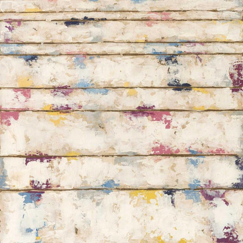 Lined Abstract I White Modern Wood Framed Art Print by Meagher, Megan