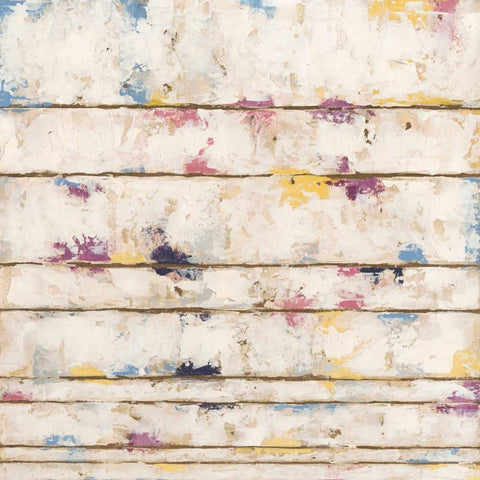 Lined Abstract II White Modern Wood Framed Art Print by Meagher, Megan