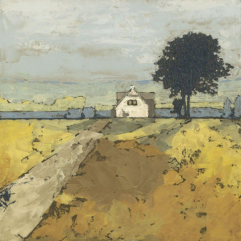 Pastoral Charm II White Modern Wood Framed Art Print by Meagher, Megan