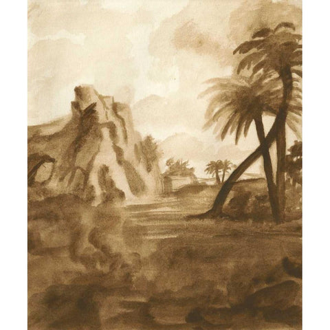 British Tropics II Black Modern Wood Framed Art Print with Double Matting by McCavitt, Naomi