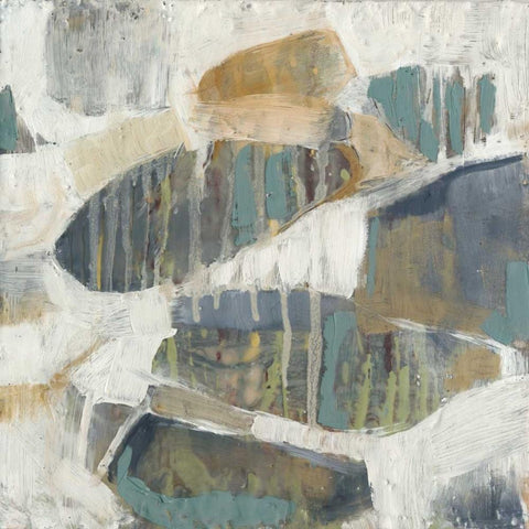 Orbs Dissolve I Black Modern Wood Framed Art Print with Double Matting by Jennifer Goldberger