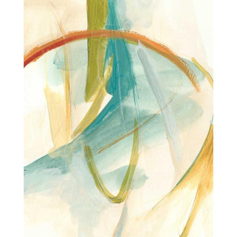 Vertigo I White Modern Wood Framed Art Print by Vess, June Erica