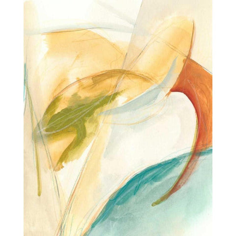 Vertigo II Black Modern Wood Framed Art Print with Double Matting by Vess, June Erica
