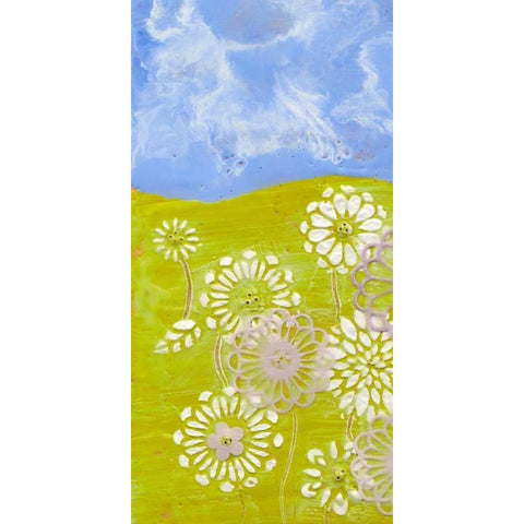 Prairie Flowers I Black Modern Wood Framed Art Print by Ludwig, Alicia