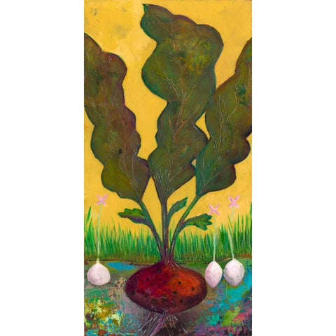 Veggie Garden I Black Modern Wood Framed Art Print with Double Matting by Altug, Mehmet