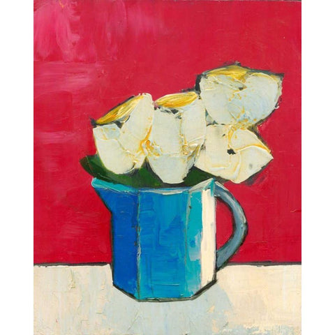 Graphic Vase of Flowers II Black Modern Wood Framed Art Print by Altug, Mehmet