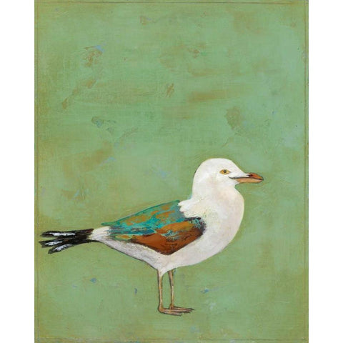 Vibrant Shorebird II White Modern Wood Framed Art Print by Altug, Mehmet