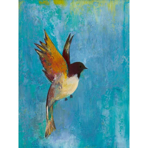 Bright Wings I Black Modern Wood Framed Art Print by Altug, Mehmet