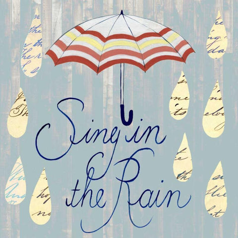 Rainy Day IV Black Modern Wood Framed Art Print with Double Matting by Popp, Grace