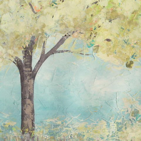 Glen Arbor II White Modern Wood Framed Art Print with Double Matting by Vess, June Erica