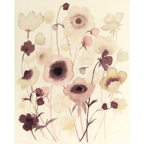 Anemone Haze II Gold Ornate Wood Framed Art Print with Double Matting by Popp, Grace