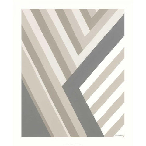 Neutral Rhythm I Gold Ornate Wood Framed Art Print with Double Matting by Lam, Venna