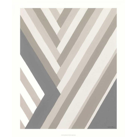 Neutral Rhythm II Gold Ornate Wood Framed Art Print with Double Matting by Lam, Venna