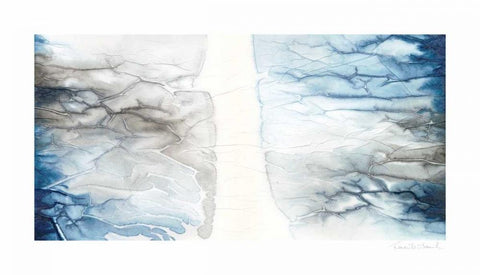 Transfixed I White Modern Wood Framed Art Print with Double Matting by Stramel, Renee W.