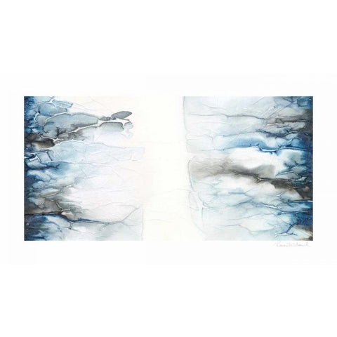 Transfixed II White Modern Wood Framed Art Print by Stramel, Renee W.