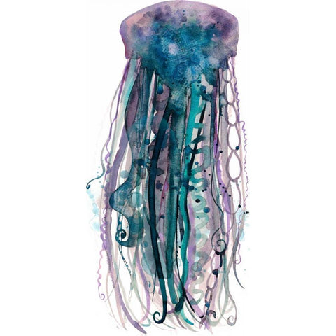 Tentacles IV White Modern Wood Framed Art Print by Popp, Grace