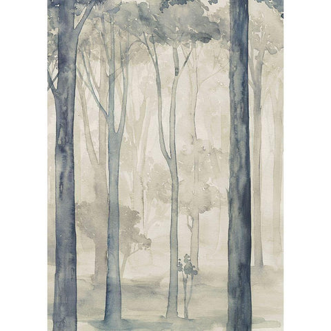 Whispering Woodland I White Modern Wood Framed Art Print by Popp, Grace