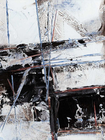 Cloud to Ground II White Modern Wood Framed Art Print with Double Matting by Harper, Ethan