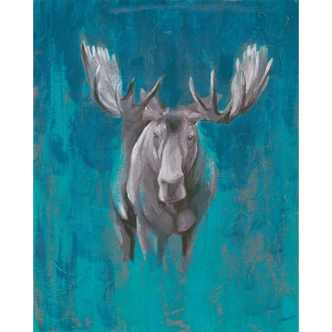 Contemporary Cervidae I Black Modern Wood Framed Art Print by Popp, Grace