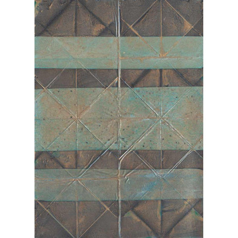 Embossed Patina II Black Modern Wood Framed Art Print by Lam, Van