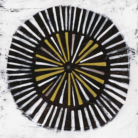 Algorithm II Black Modern Wood Framed Art Print with Double Matting by Vess, June Erica