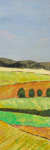 Pastel Hills II Black Ornate Wood Framed Art Print with Double Matting by Altug, Mehmet