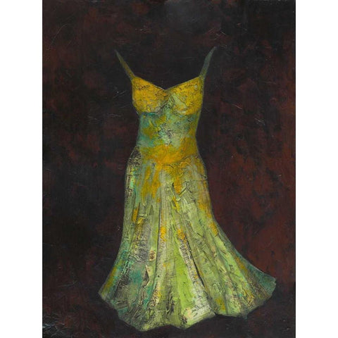 Dancing Dress I Black Modern Wood Framed Art Print with Double Matting by Altug, Mehmet