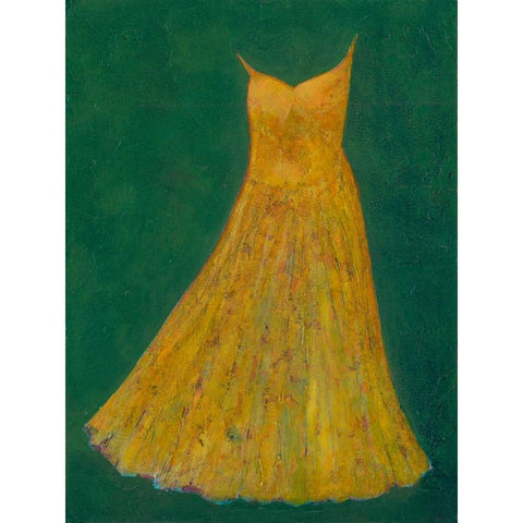 Dancing Dress III Black Modern Wood Framed Art Print by Altug, Mehmet