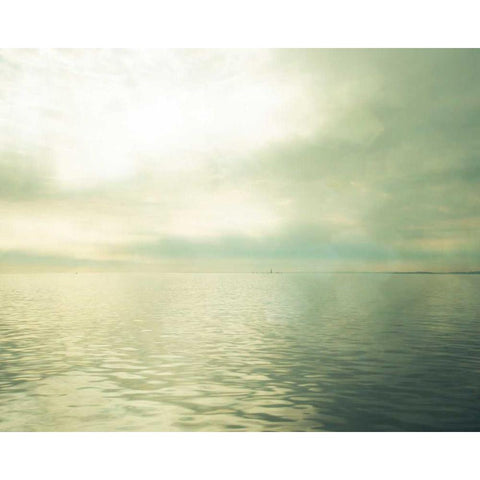 Calm Waters II White Modern Wood Framed Art Print by Quintero, Sonja