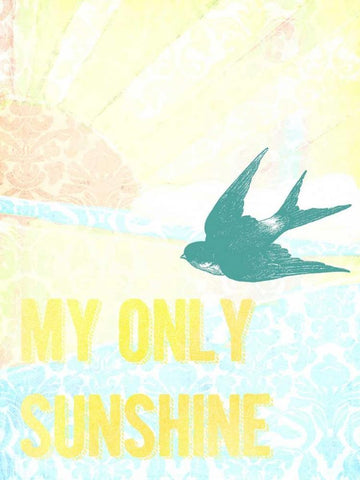 My Only Sunshine II Black Ornate Wood Framed Art Print with Double Matting by Studio W