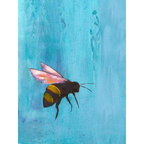 Pollinators I Black Modern Wood Framed Art Print with Double Matting by Altug, Mehmet