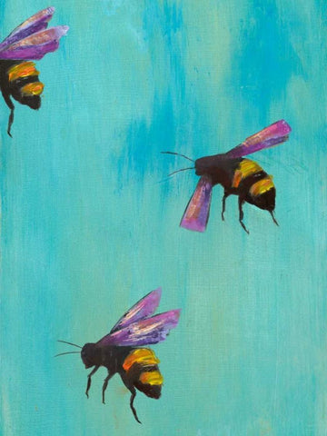 Pollinators III Black Ornate Wood Framed Art Print with Double Matting by Altug, Mehmet