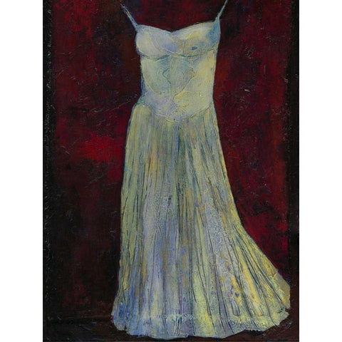 White Dress II Black Modern Wood Framed Art Print with Double Matting by Altug, Mehmet
