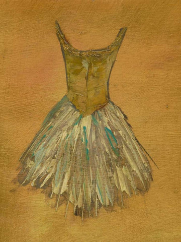 Ballerina Dress II White Modern Wood Framed Art Print with Double Matting by Altug, Mehmet