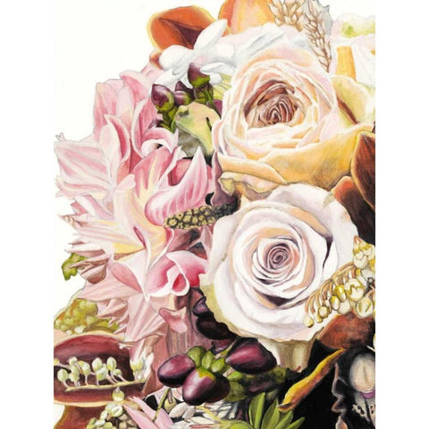 Spring Floral Bouquet I Gold Ornate Wood Framed Art Print with Double Matting by McCavitt, Naomi