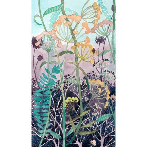 Illuminated Wildflowers I White Modern Wood Framed Art Print by Popp, Grace