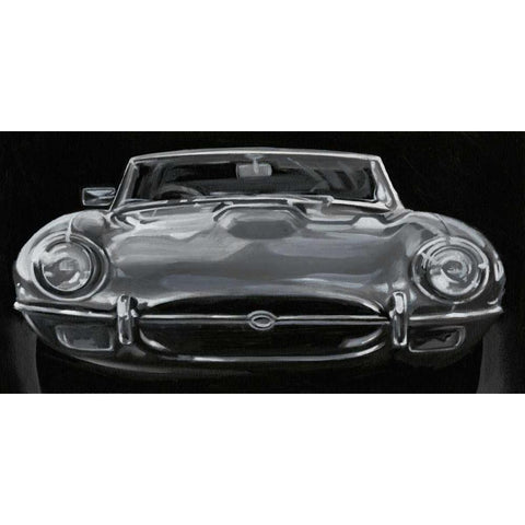 European Sports Car I Black Modern Wood Framed Art Print with Double Matting by Harper, Ethan