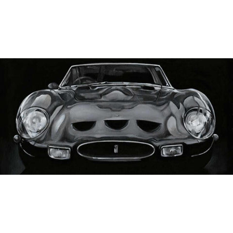 European Sports Car II Gold Ornate Wood Framed Art Print with Double Matting by Harper, Ethan