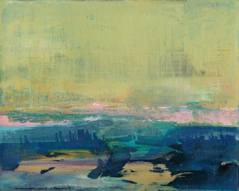 Vintage Landscapes I Black Ornate Wood Framed Art Print with Double Matting by Fuchs, Jodi