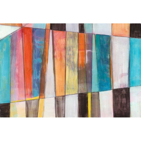 Rhythm and Hues I White Modern Wood Framed Art Print by Fuchs, Jodi