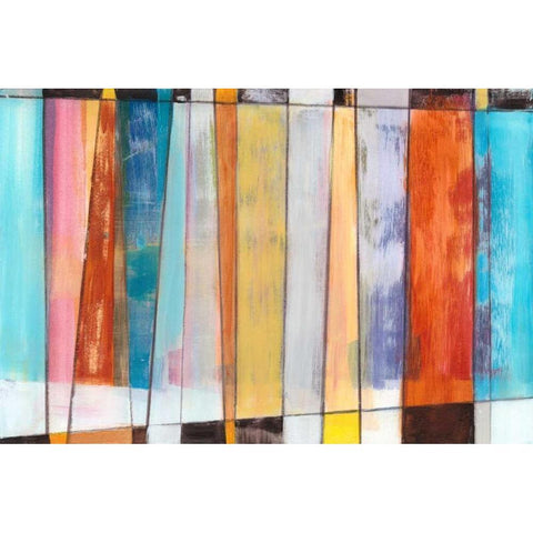 Rhythm and Hues II Black Modern Wood Framed Art Print by Fuchs, Jodi