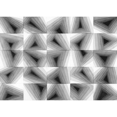 Gradient Grays I Black Modern Wood Framed Art Print by Galapon, Nikki
