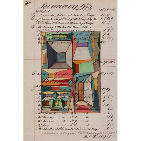 Journal Sketches VII White Modern Wood Framed Art Print by Galapon, Nikki