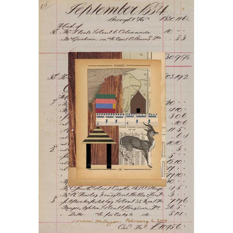 Journal Sketches XV Black Modern Wood Framed Art Print with Double Matting by Galapon, Nikki