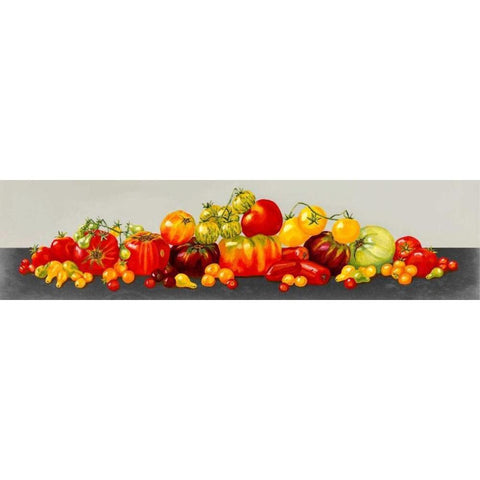 Tomato Display Gold Ornate Wood Framed Art Print with Double Matting by Miller, Dianne