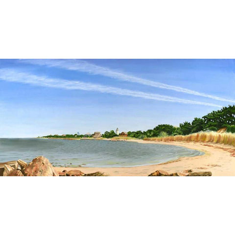 Contrails I Black Modern Wood Framed Art Print with Double Matting by Miller, Dianne