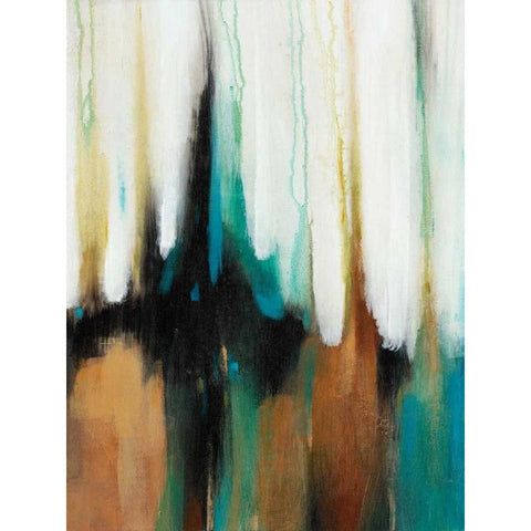 Falling Colors II White Modern Wood Framed Art Print by OToole, Tim