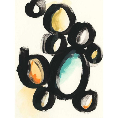 Cellular Structure II White Modern Wood Framed Art Print by Vess, June Erica