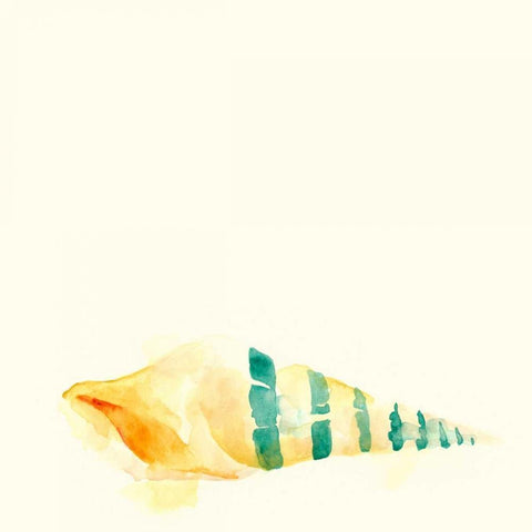 Tidal Impressions II White Modern Wood Framed Art Print with Double Matting by Vess, June Erica