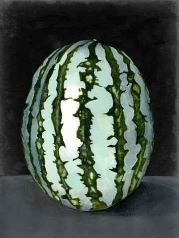 Fruit on Shelf VII White Modern Wood Framed Art Print with Double Matting by McCavitt, Naomi